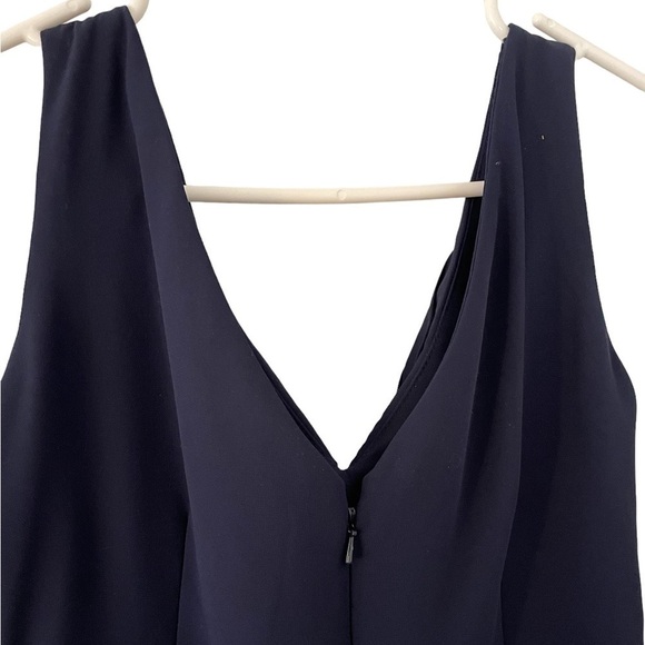 BILL Levkoff Navy Blue Chiffon Bridesmaid Dress size 12 - Picture 7 of 7